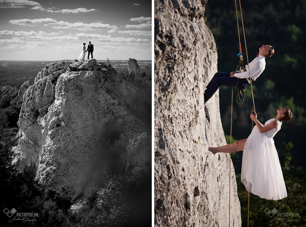 Wspinaczkowy Plener Ślubny