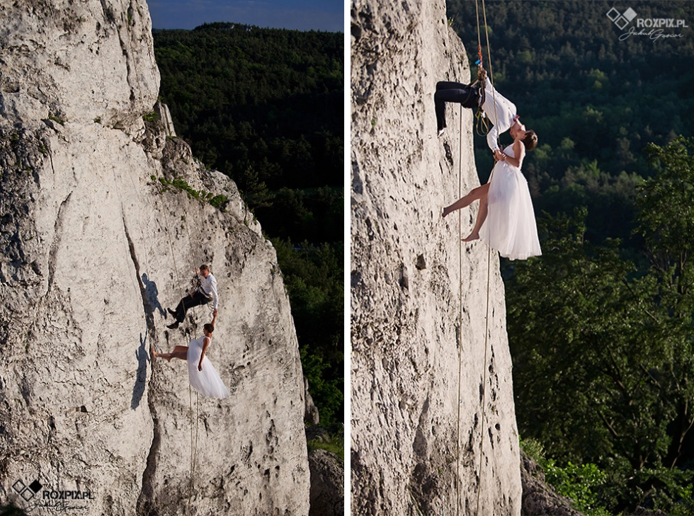Wspinaczkowy Plener Ślubny