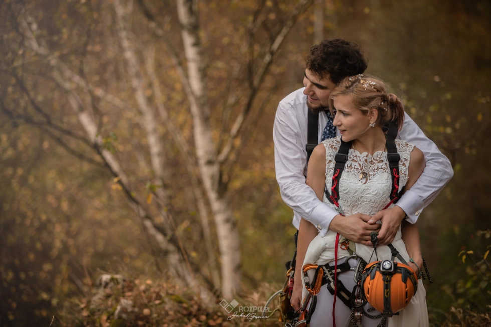 Wspinaczkowa Sesja Ślubna w Dolinie Kobylańskiej