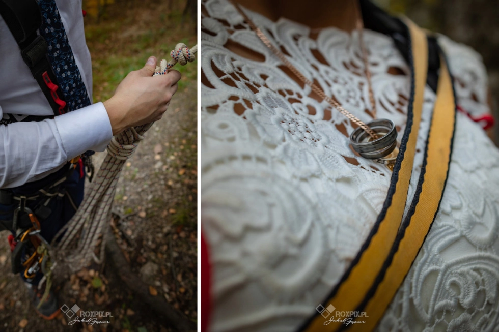 Wspinaczkowa Sesja Ślubna w Dolinie Kobylańskiej