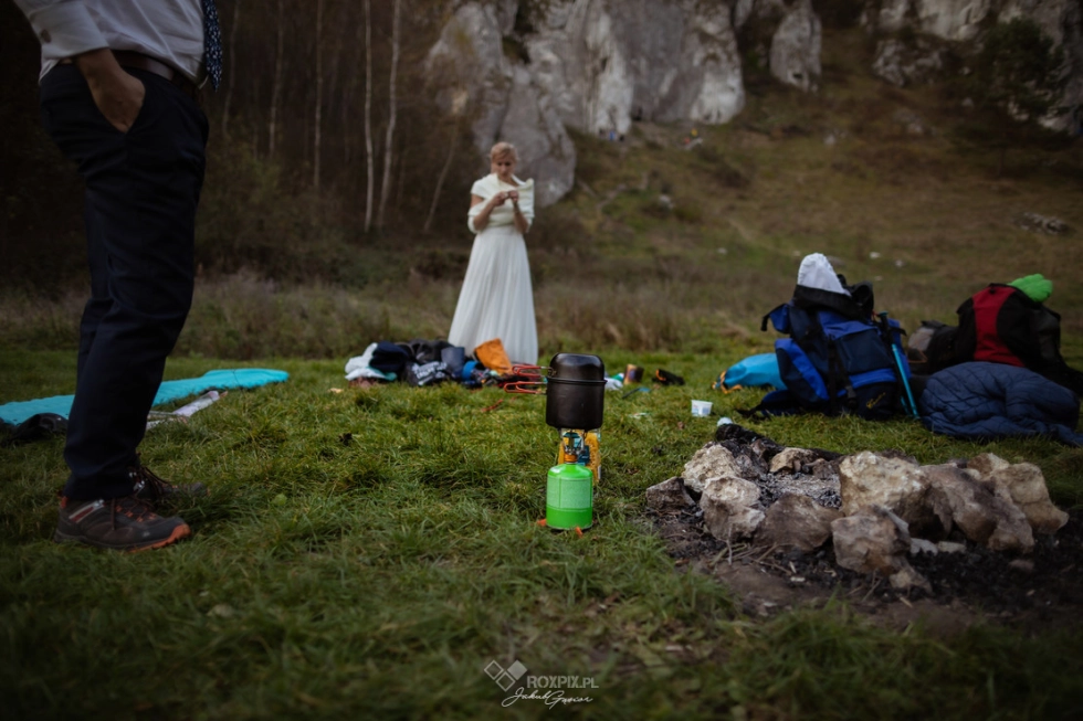 Wspinaczkowa Sesja Ślubna w Dolinie Kobylańskiej
