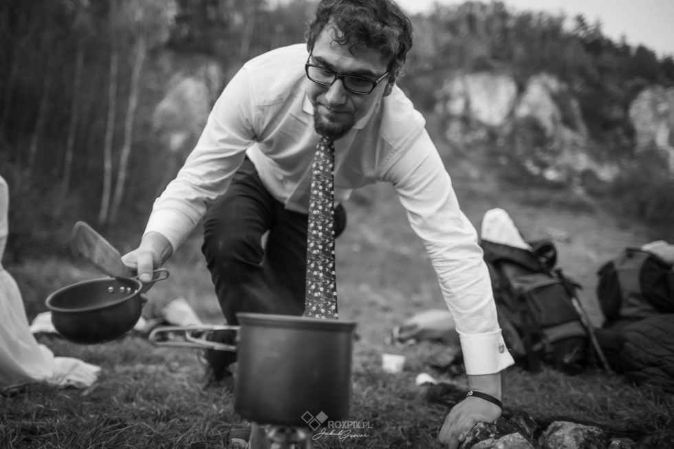 Wspinaczkowa Sesja Ślubna w Dolinie Kobylańskiej